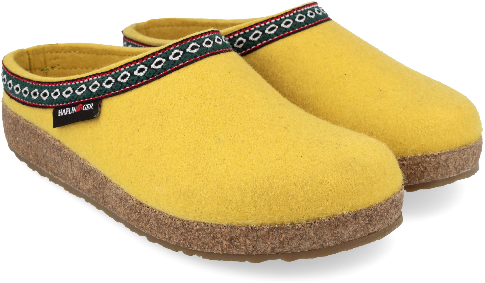 Calzatura Hagflinger FRANZL leuchtgeld, wollfilz - gialle- numero 37, calzata normale